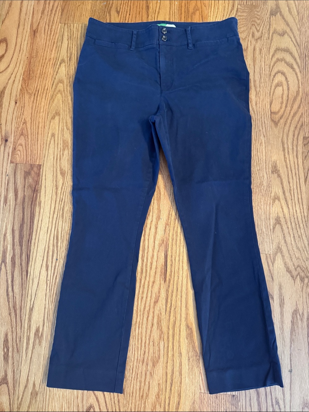Anthropologie Navy Boot-Cut Pants